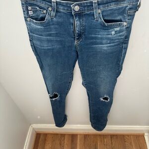 AG Adriano Goldschmied Blue Skinny Jeans